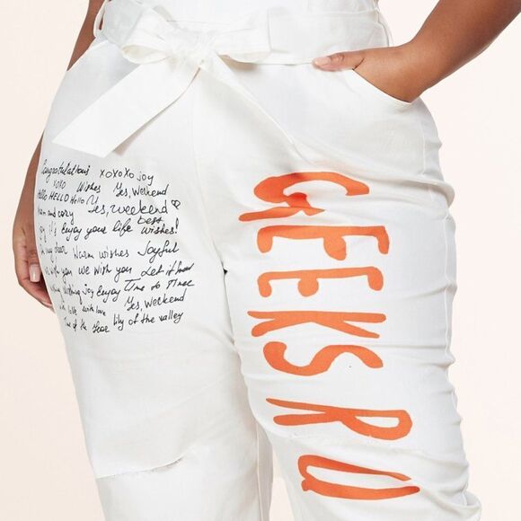 ❤️BRAND NEW! L’atise by Amy Plus Size Letter Print Jumpsuits - Picture 8 of 15